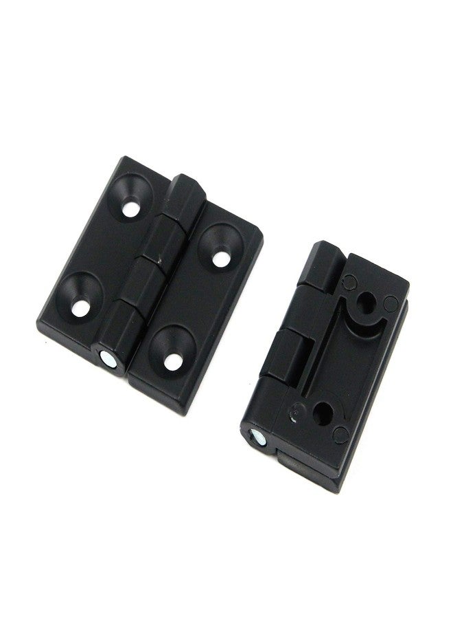 Karcy Hinge Zinc Alloy Door Frame Hinges Black Square Hinge 2.3x2.3x0.5"(LxWxH) Set of 4 - Image 2