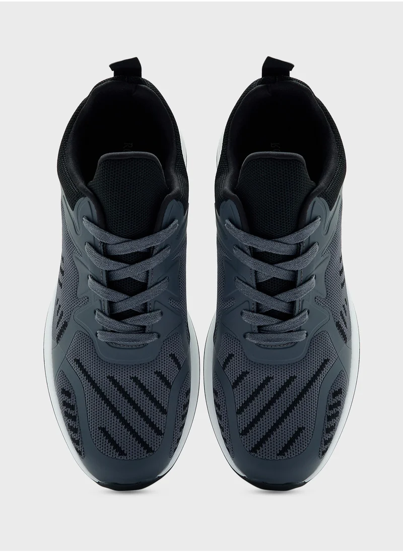 Robert Wood Knitted Sneakers