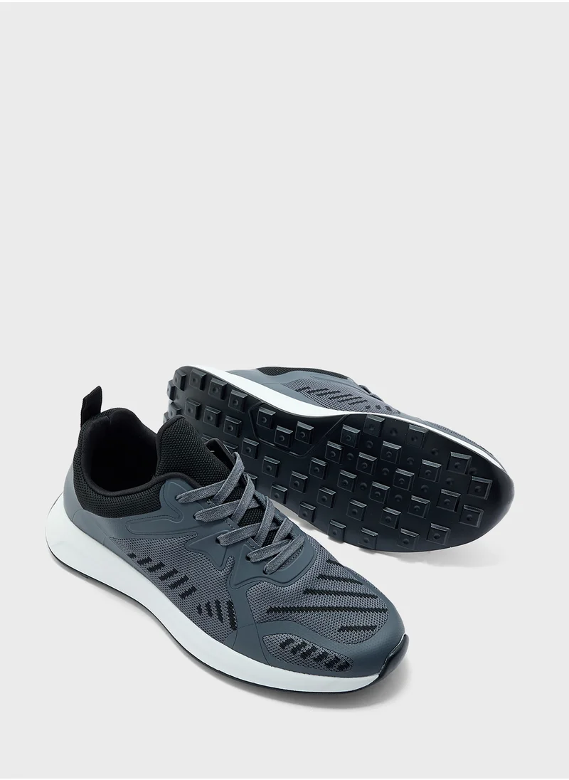 Robert Wood Knitted Sneakers