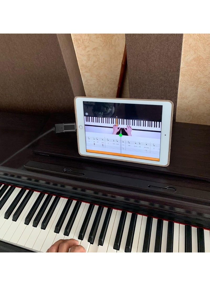 فيرست برو محول لايتنينغ إلى USB للكاميرا، كابل USB 3.0 OTG متوافق مع iPhone/iPad لتوصيل قارئ الذاكرة، فلاش USB، U Disk، لوحة المفاتيح، الماوس، الهَب، MIDI، توصيل وتشغيل، لون أسود، قطعة واحدة - Image 3