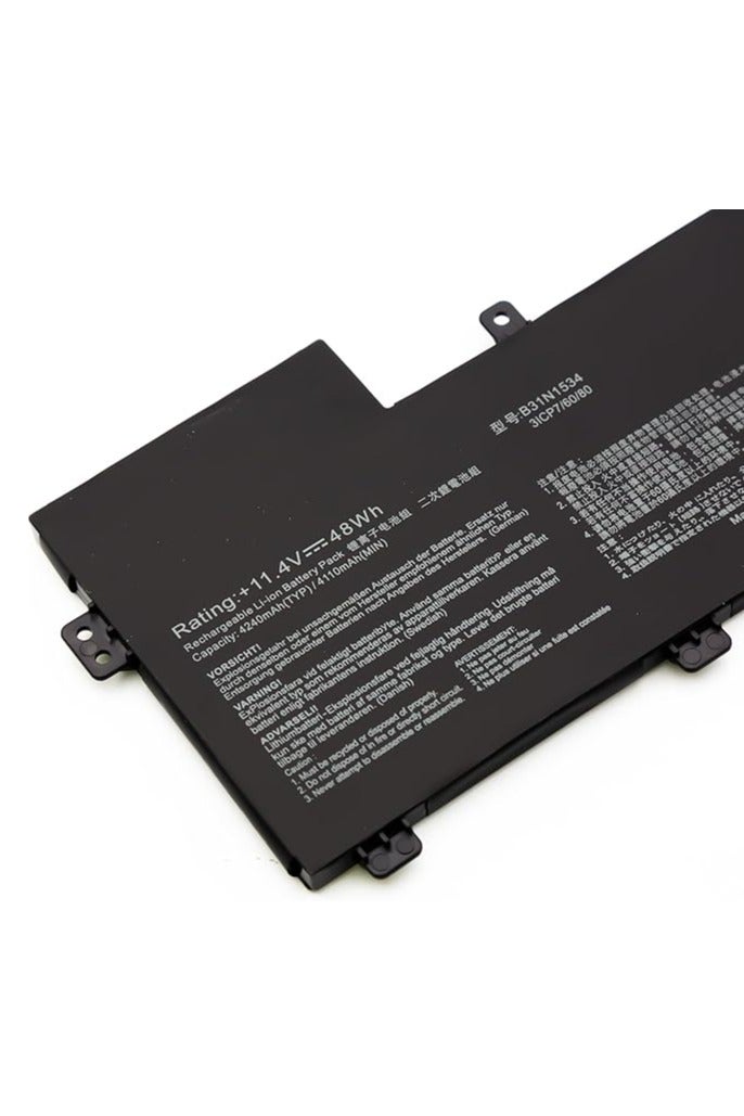 Terabyte Replacement B31N1534 Battery for UX510U UX510UW UX510UWK UX510UX UX510UXK UX510UA UX510UQ UX510UW-1A Laptop 0B200-02030000 0B2000 02030100 11.4V 48Wh - Image 1