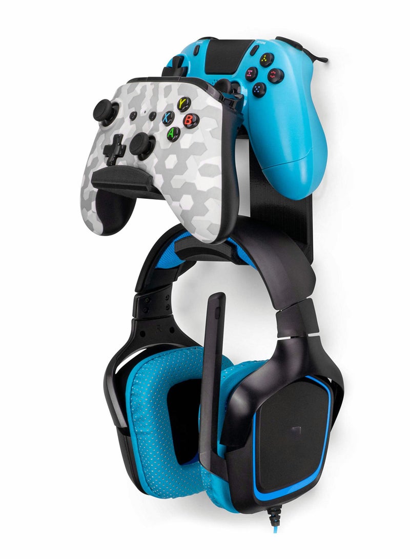 Excefore Gamepad Controller and Headset Wall Mount for Xbox ONE, X-Series, PS5, PS4, PS3, Switch, STEELSERIES Gamepads and More, Stay Organized and Screw Free - Image 3