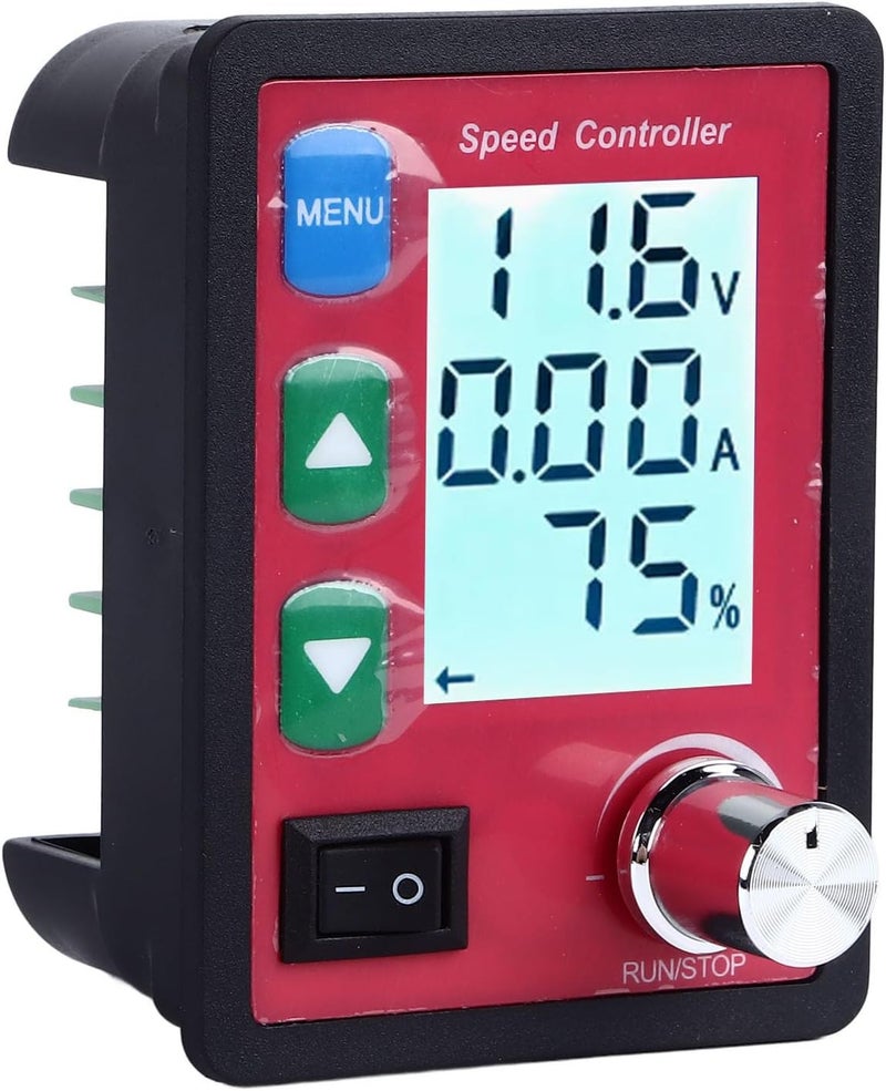 متحكم سرعة المحرك بقدرة 1.15 أمبير مع شاشة عرض LCD، يتحكم في محرك القيادة، منظم سرعة بجهد DC6-55V مع وظيفة حماية من الحمل الزائد، مناسب للاستخدام الصناعي والأعمال اليدوية (DIY). - Image 2