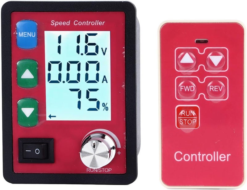 متحكم سرعة المحرك بقدرة 1.15 أمبير مع شاشة عرض LCD، يتحكم في محرك القيادة، منظم سرعة بجهد DC6-55V مع وظيفة حماية من الحمل الزائد، مناسب للاستخدام الصناعي والأعمال اليدوية (DIY). - Image 1