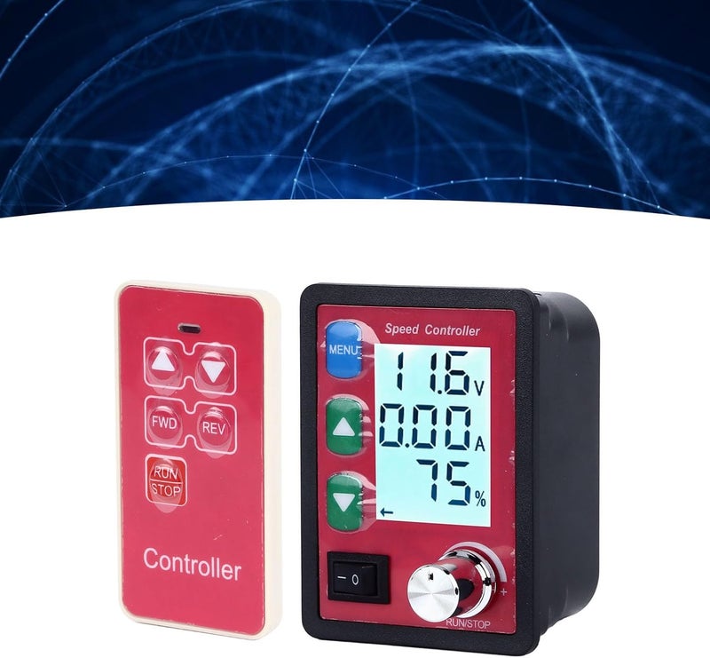 متحكم سرعة المحرك بقدرة 1.15 أمبير مع شاشة عرض LCD، يتحكم في محرك القيادة، منظم سرعة بجهد DC6-55V مع وظيفة حماية من الحمل الزائد، مناسب للاستخدام الصناعي والأعمال اليدوية (DIY). - Image 5