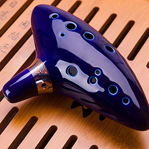amiciSound 12 Hole Ocarina Alto C Key Flute Folk Musical Instrument with Ceramic Hand Shaped Mount and Music Sheet(Ocarina for Beginners) - Image 5