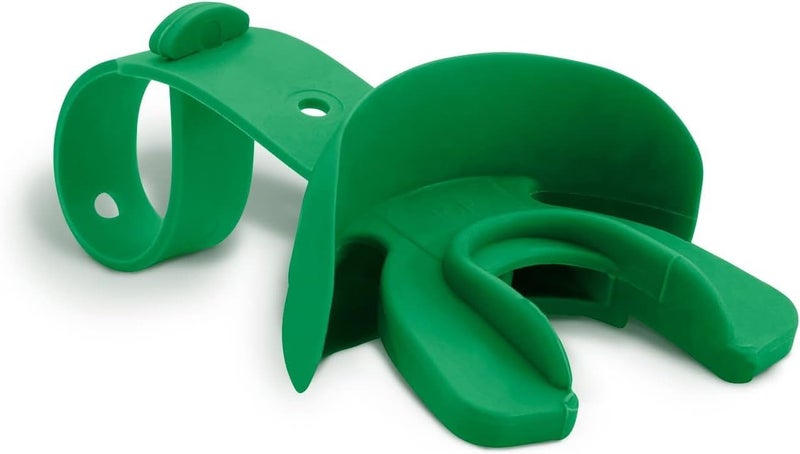 Markwort Vettex Doubleguard Mouthguard for Football, Lacrosse, Braces - Breathable Mouth Guard with Lip Protection and Strap - Youth, Kelly Green - Image 1