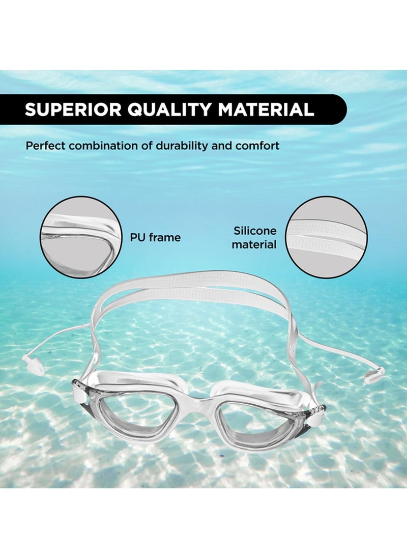 ENDLESS  Premium Swimming Goggle with Anti-Fog and UV Protection | Stylish 180 Degree Wide View Glasses | Soft Silicone Gasket for Leak Proof | With Hard Case  - Image 3