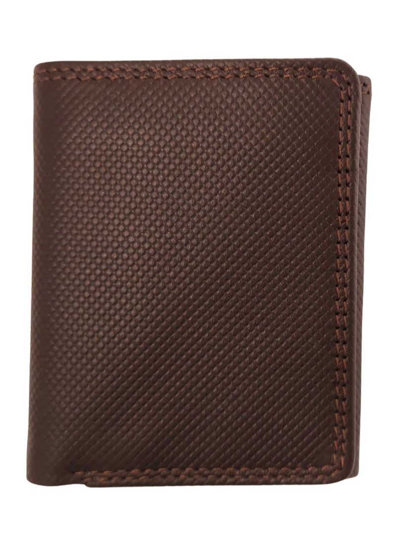 Native Comfort Tri-Fold Genuine Leather Wallet for Men, Premium Leather Material with Versatile Compartment, Ideal for Traveling & Daily Use, Perfect Gift for Any Occasion- Chocolate - Image 3