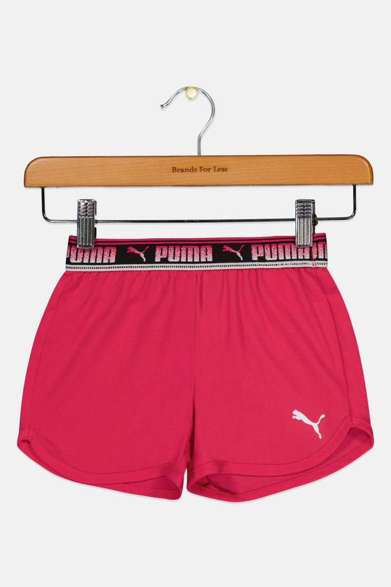 PUMA Kids Girl Sportswear Fit Training Shorts, Pink - Image 2