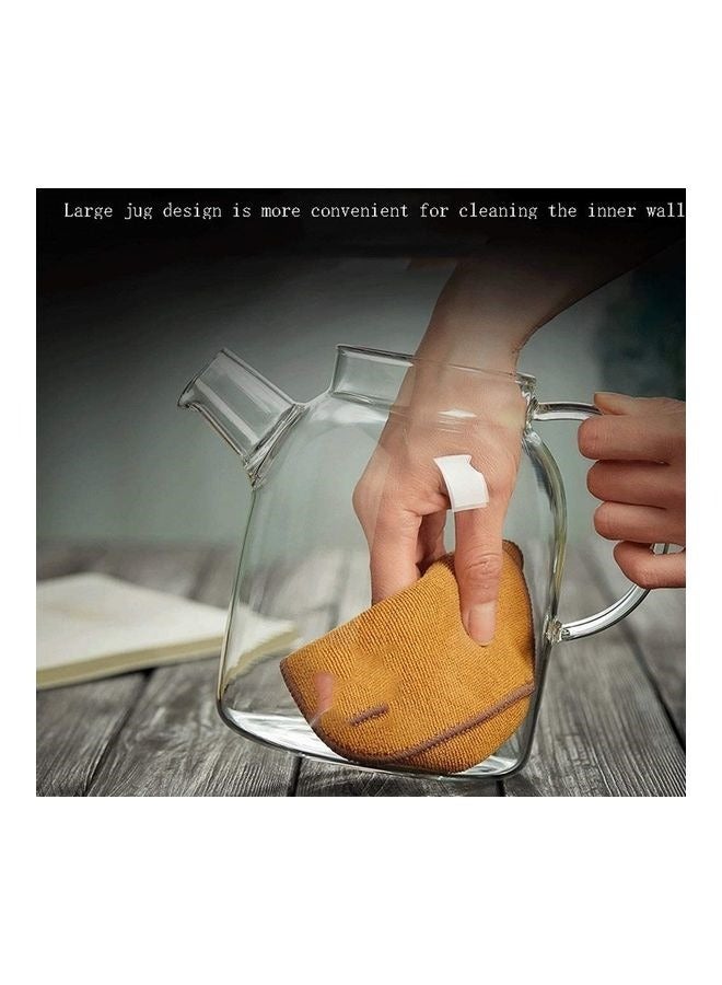 Bukela High Borosilicate Glass Bamboo Lid Cold Water Kettle Household High Temperature Resistant Teapot - Image 4