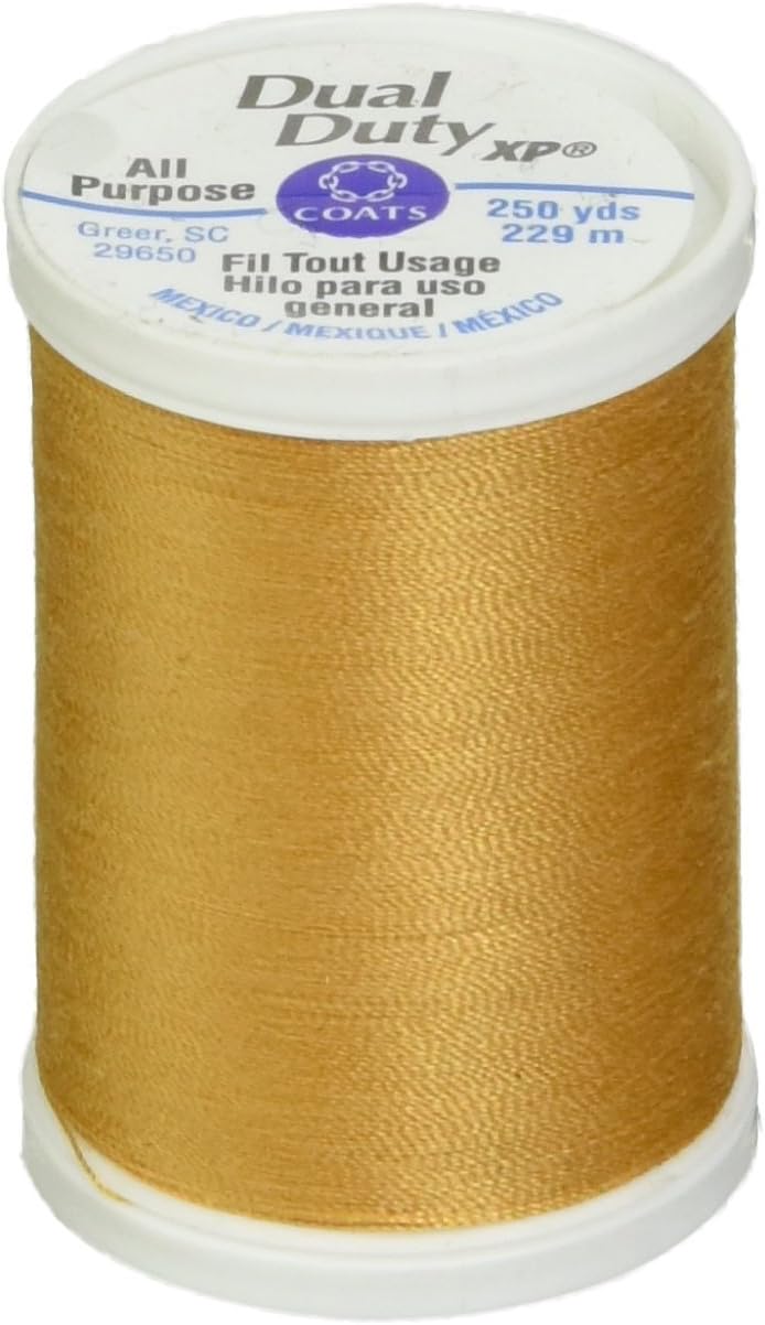 Coats Dual Duty XP General Purpose Thread, 250-Yard Spool in Mine Gold