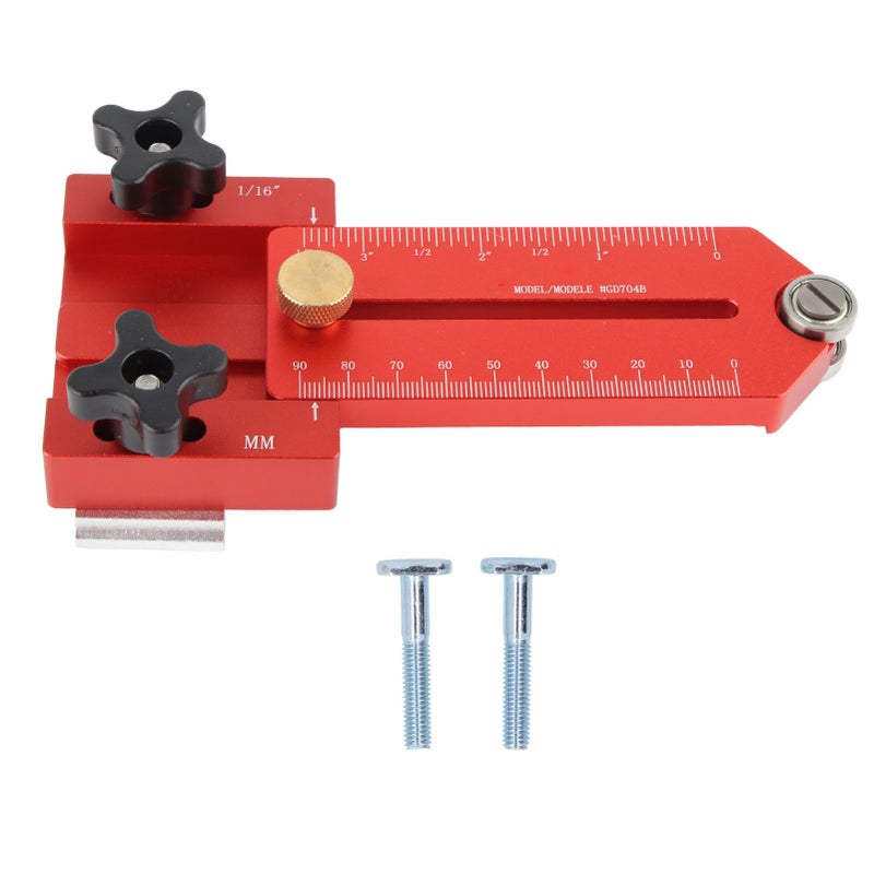 Thin Rip Jig: Solid Aluminum Alloy Roller Design - Corrosion Resistant Wear-Resistant Table Saw Guide for 3/4 x 3/8in Miter Slots, 19mm 30mm T Tracks, Table Saws Milling Tables Band Saws - Image 1