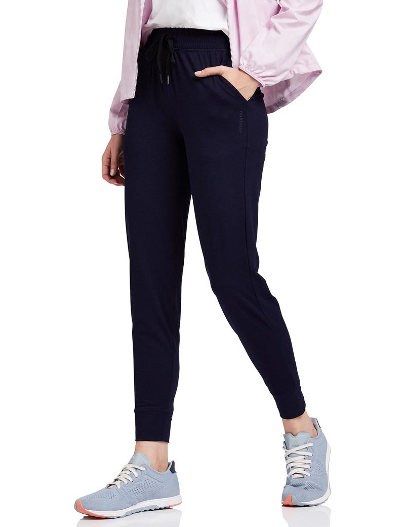 Van Heusen Athleisure Women Relaxed Fit Joggers - Polyester Spandex - Wicking, Super Soft, Reflective Trim_66303_Navy_XL - Image 1