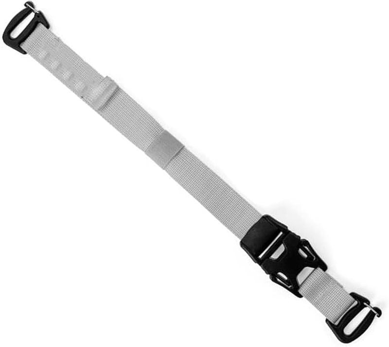 Gray Heavy Duty Adjustable Gear Strap with Quick Release Buckle for Backpacks Tents Outdoor Equipment - Image 1