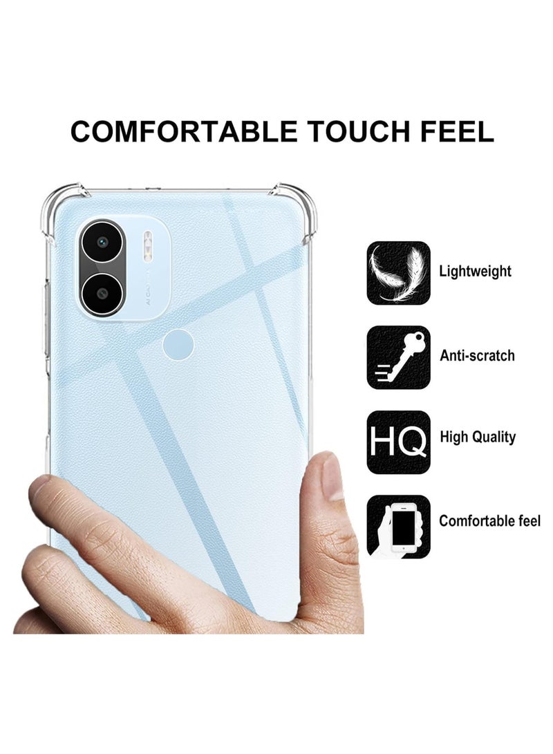 جراب Xiaomi Mi A1+ رفيع ممتص للصدمات مصنوع من مادة TPU ذات حواف ناعمة مع زوايا معززة وغطاء واقٍ شفاف - Image 4