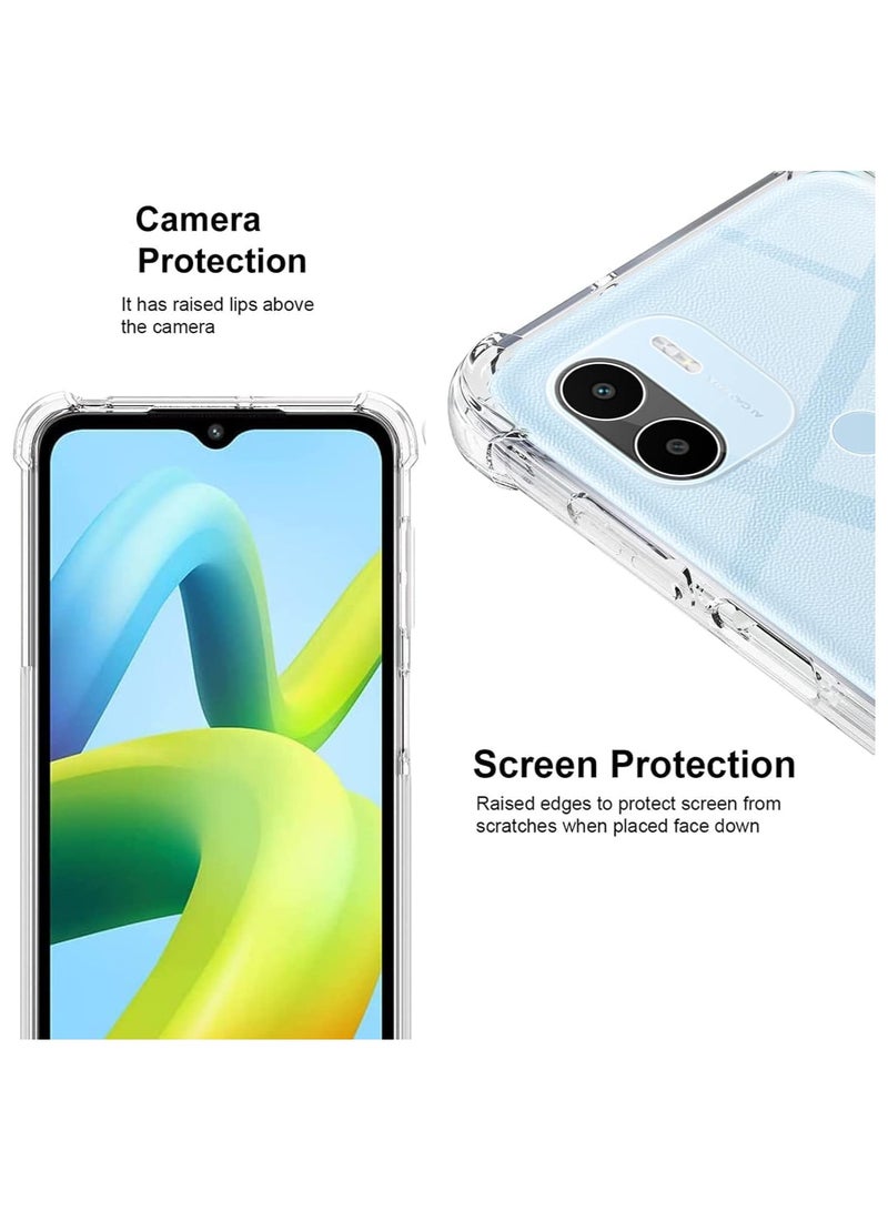 جراب Xiaomi Mi A1+ رفيع ممتص للصدمات مصنوع من مادة TPU ذات حواف ناعمة مع زوايا معززة وغطاء واقٍ شفاف - Image 3