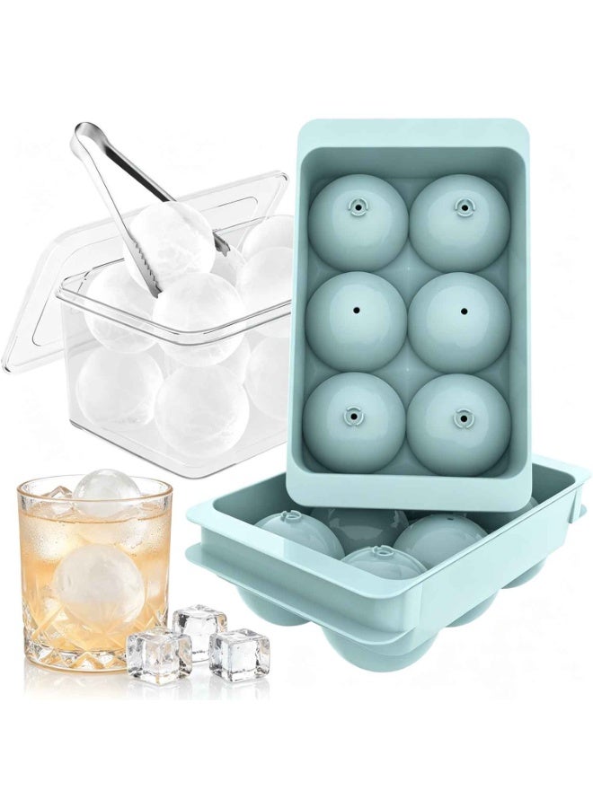 2 Pack,Large Ice Cube Molds, Big Round Ice Cube Trays for Freezer, Easy to Fill & Release,Summer Essentials - Image 1