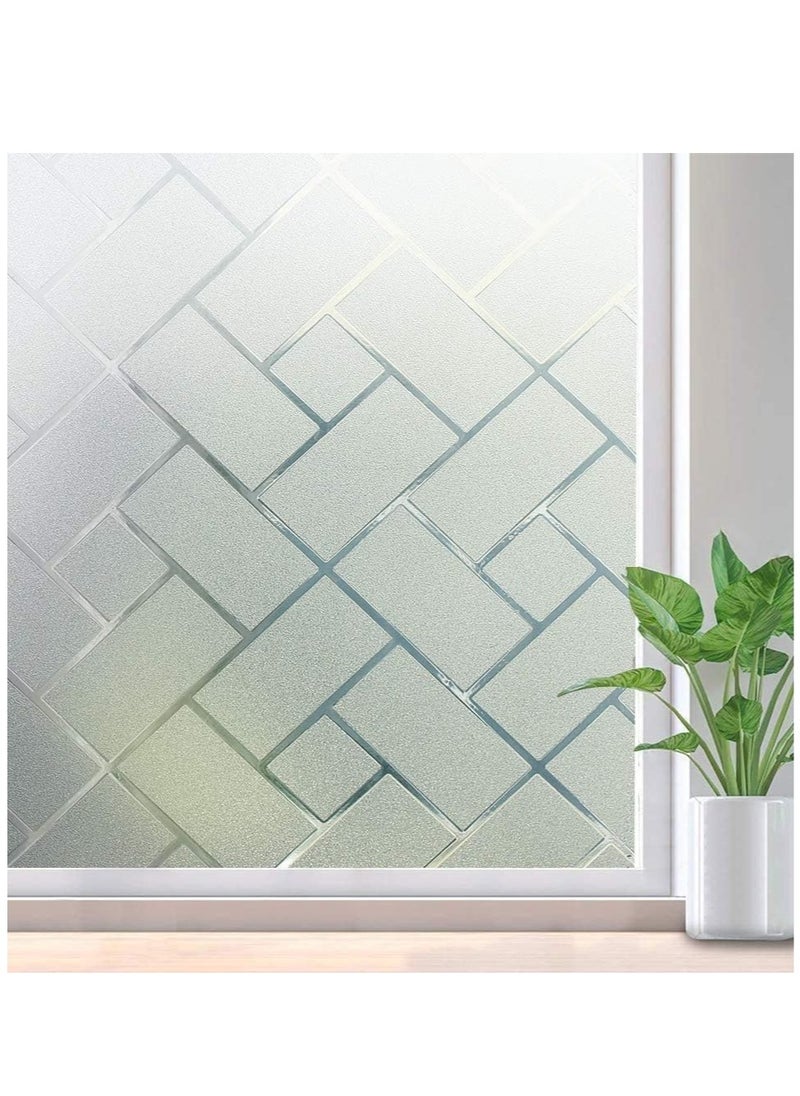 SYOSI - Total Blackout Window Film Light Sun Blocking Window Covering Darkening Privacy Heat Control Static Cling Removable No Glue Anti Glare Reflective Film for Home Bedroom - Image 1