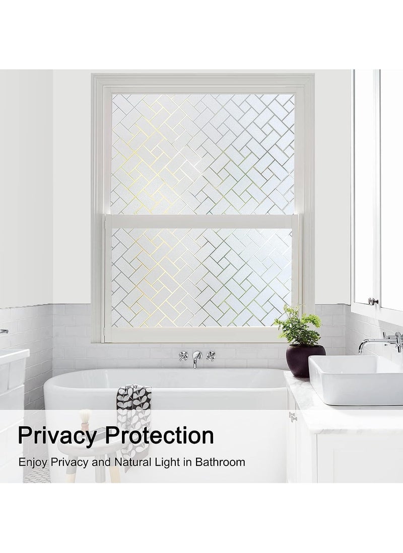 SYOSI - Total Blackout Window Film Light Sun Blocking Window Covering Darkening Privacy Heat Control Static Cling Removable No Glue Anti Glare Reflective Film for Home Bedroom - Image 1