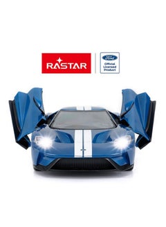 RASTAR RASTAR RC Car | 1/14 Ford GT Remote Control RC Race Toy Car for Kids, Open Doors by Manual, Blue (2.4GHz)  - Image 2