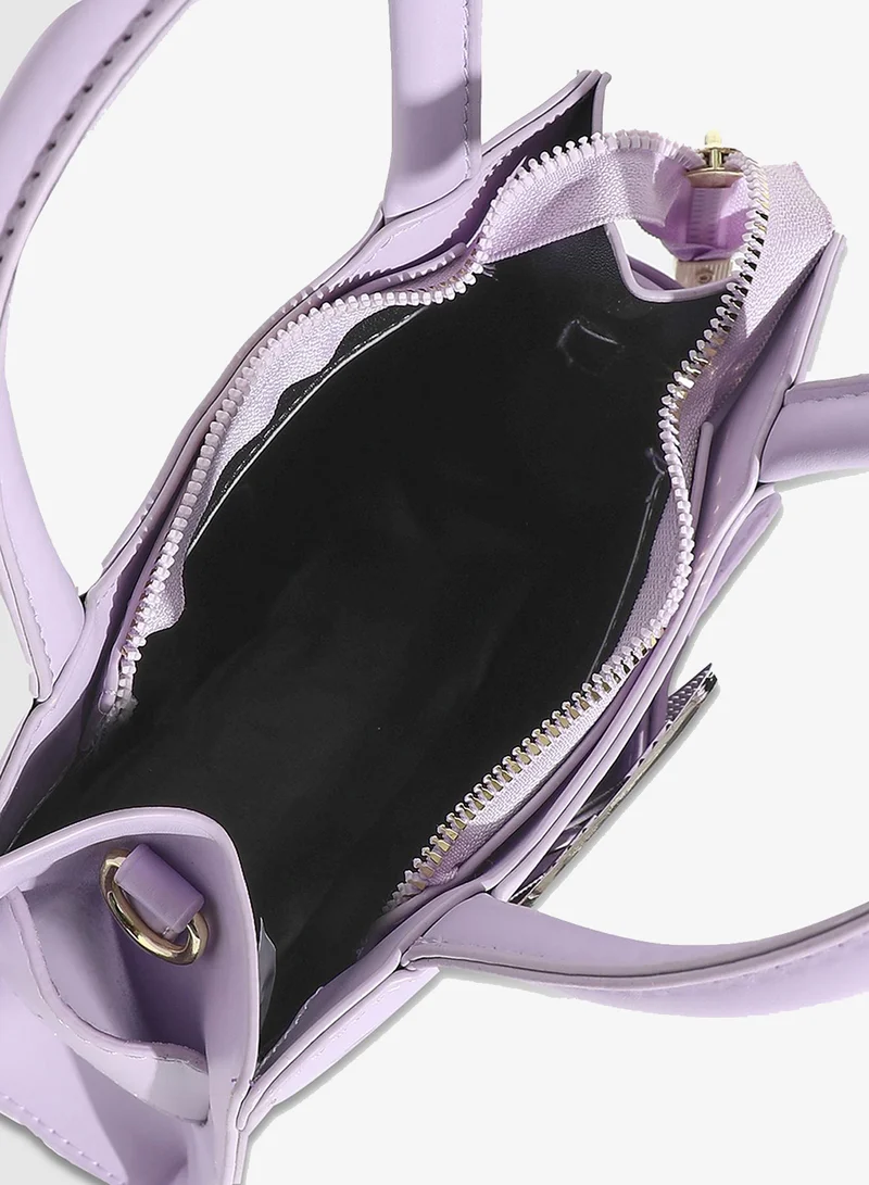 Haute Sauce  Buckle Mini Handbag - Lilac for Women | Best Price UAE