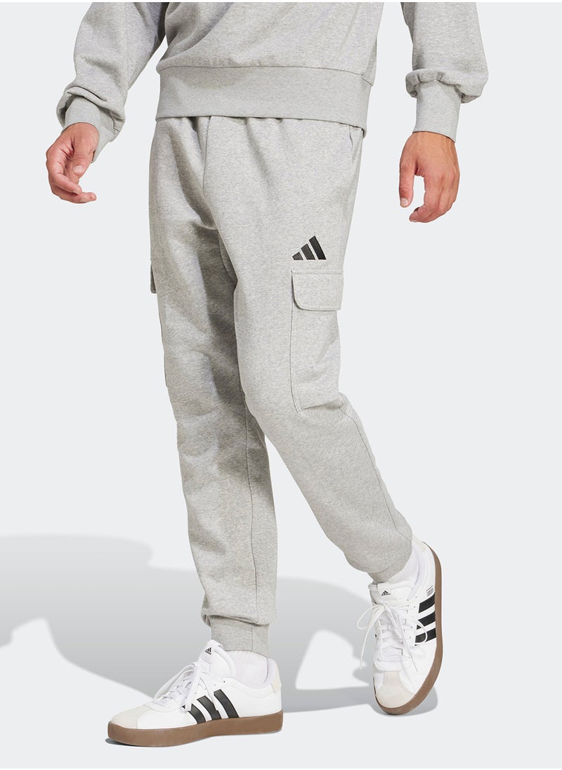 Adidas - Essential Feelcozy Fleece Cargo Joggers - Image 1