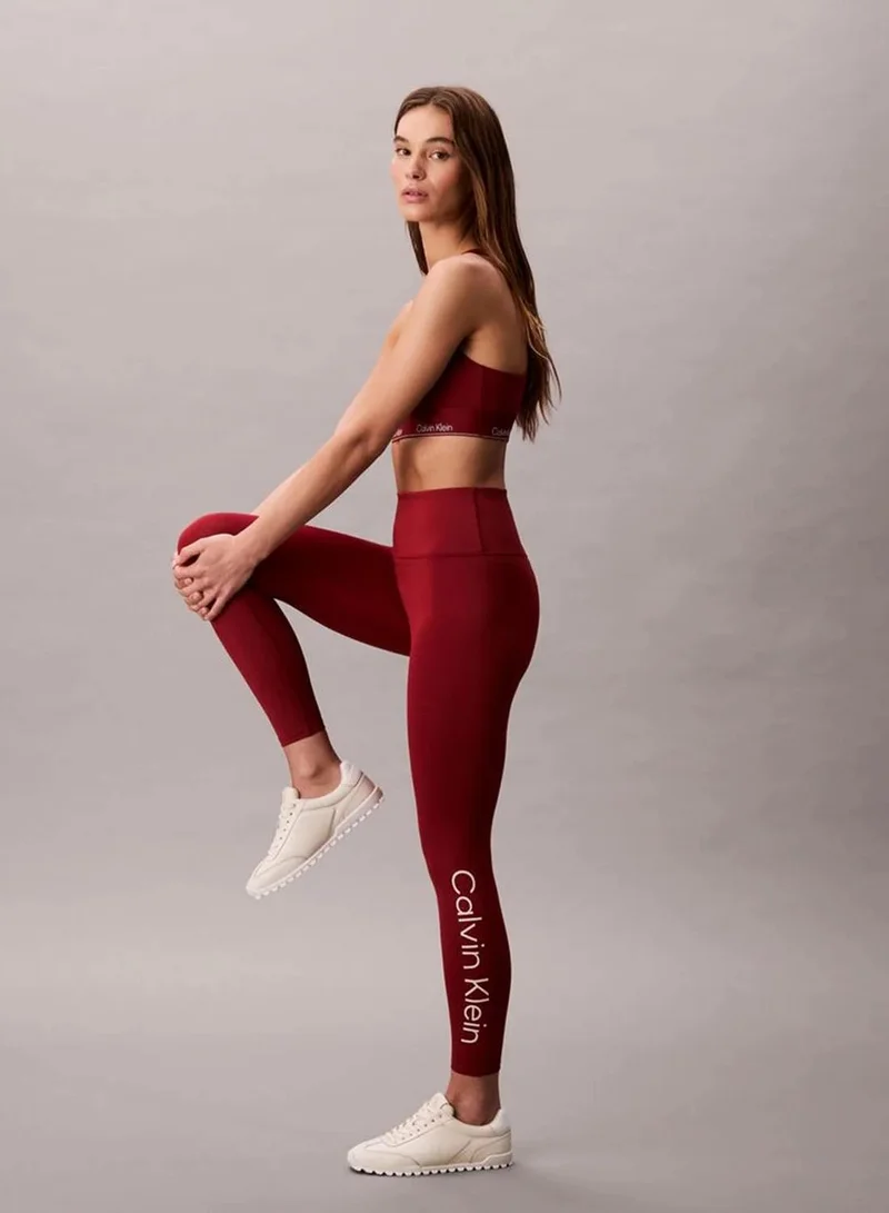 Calvin Klein Fall Berry Quick-Dry High-Rise 7/8 Gym Leggings for Women | Best Price UAE