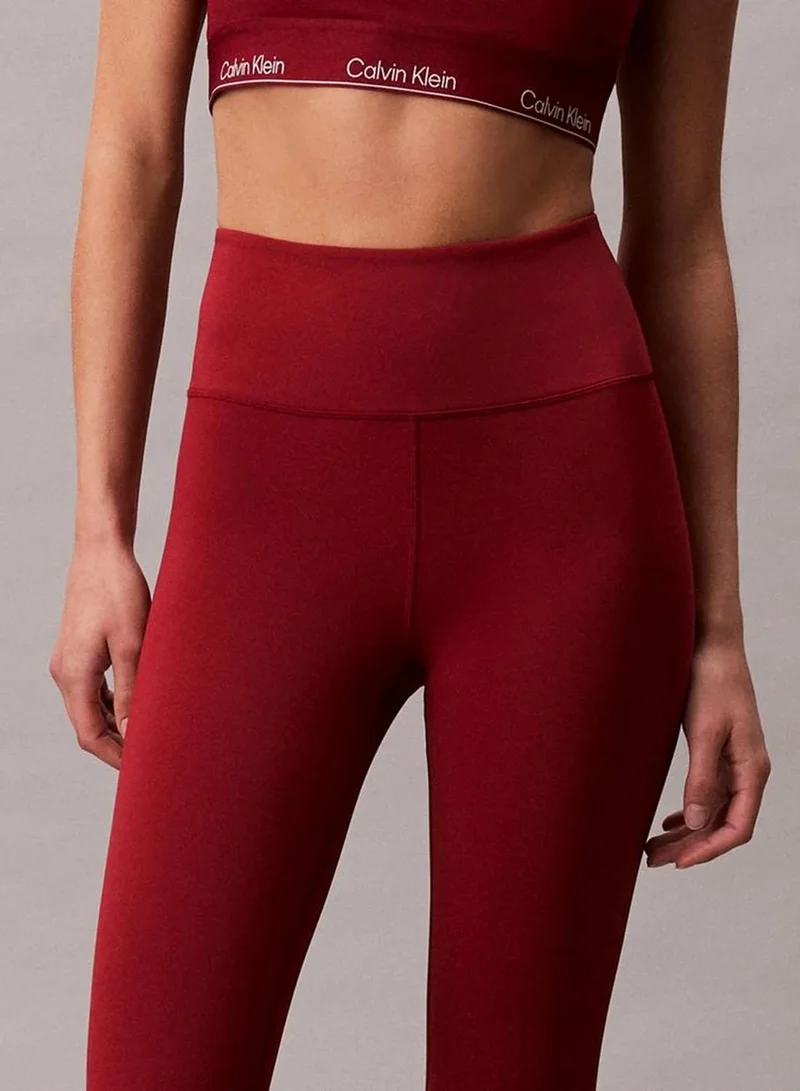 Calvin Klein Fall Berry Quick-Dry High-Rise 7/8 Gym Leggings for Women | Best Price UAE