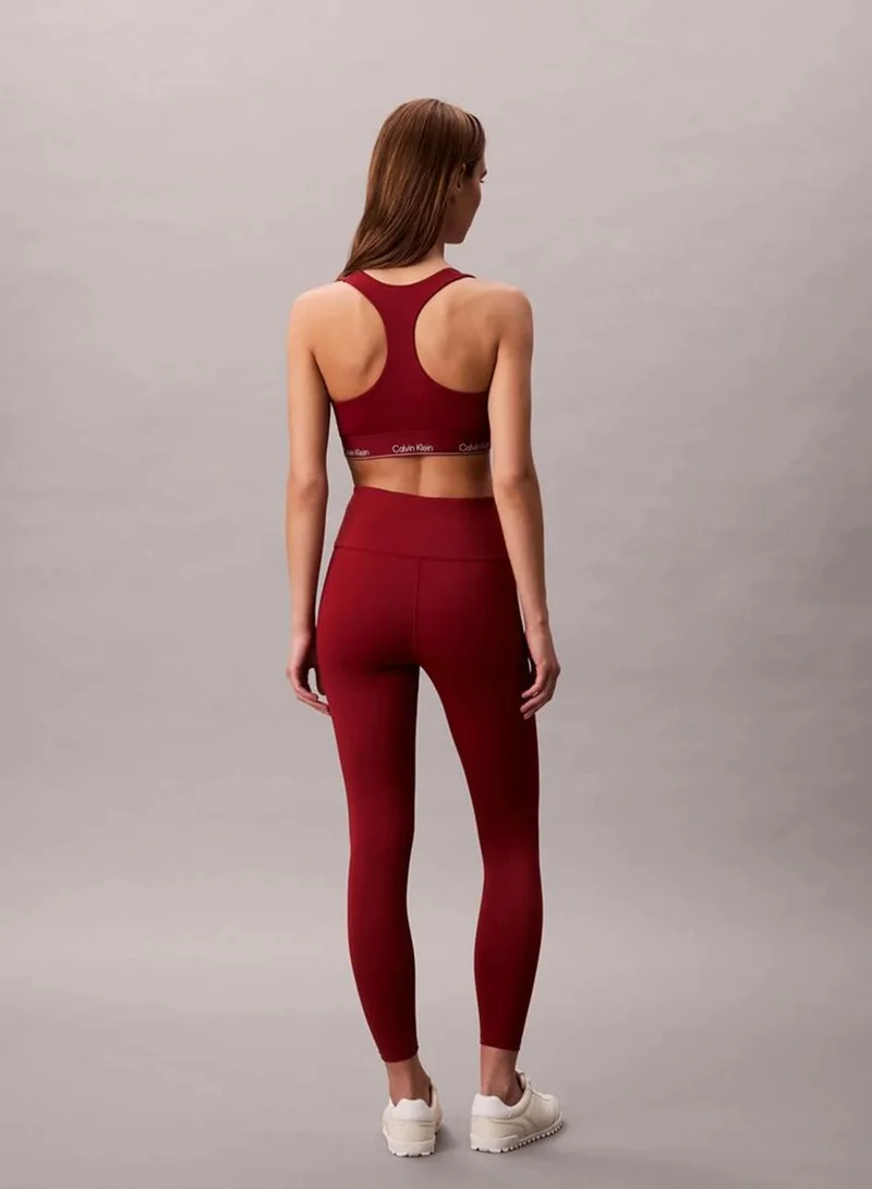 Calvin Klein Fall Berry Quick-Dry High-Rise 7/8 Gym Leggings for Women | Best Price UAE