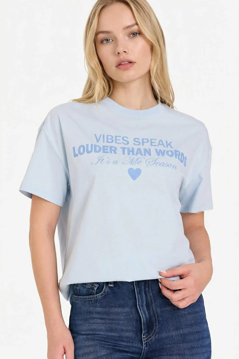ديفاكتو Oversize Printed T-shirt