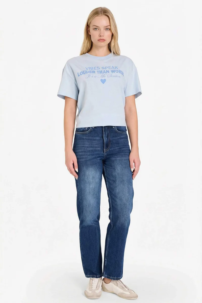 ديفاكتو Oversize Printed T-shirt