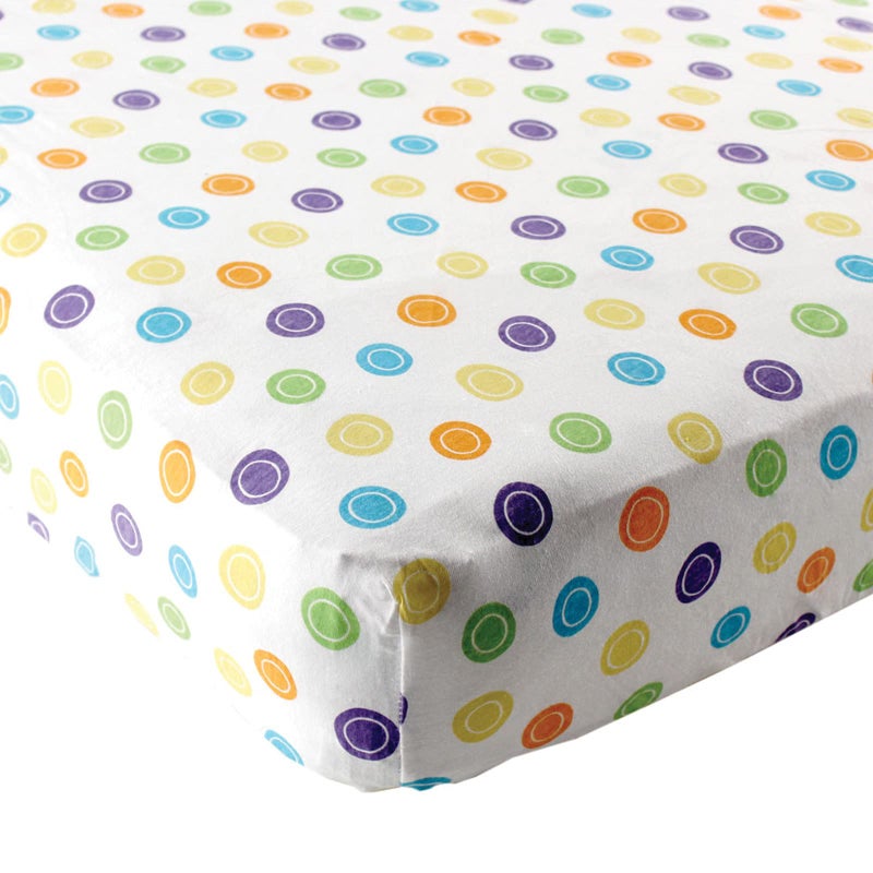 Luvable Friends Unisex Baby Fitted Playard Sheet Yellow Geometric One Size
