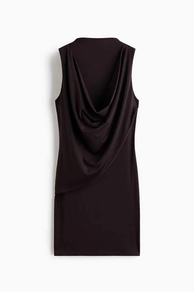 Draped jersey dress