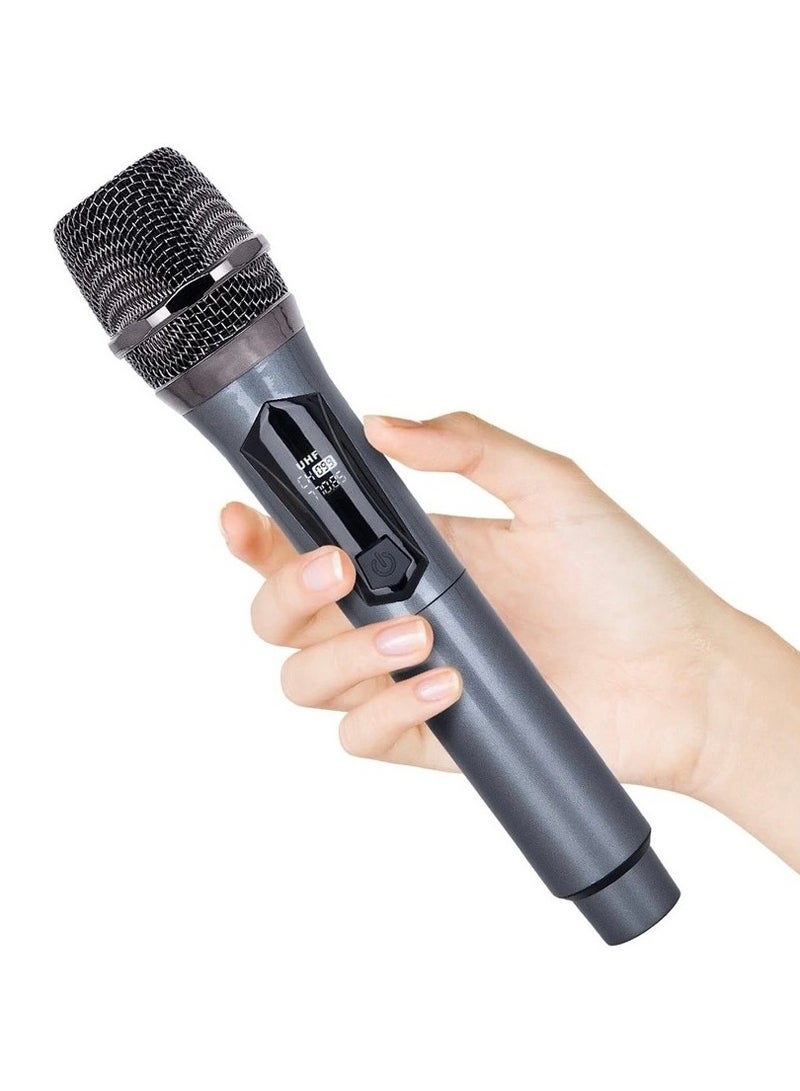 Aveek Wireless Microphones Karaoke Microphone with Rechargeable Receiver for Singing Party Wedding DJ Speech - Image 3