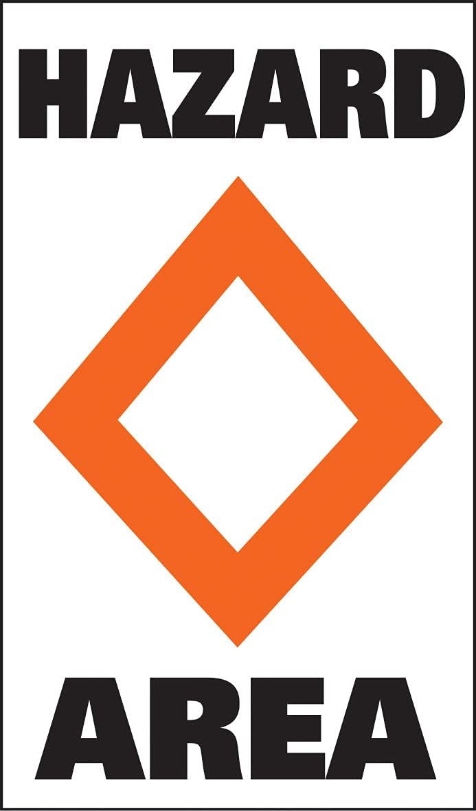 Taylor Made Products 46187 Sur-Mark Marker Buoy Label (Hazard),Orange & White