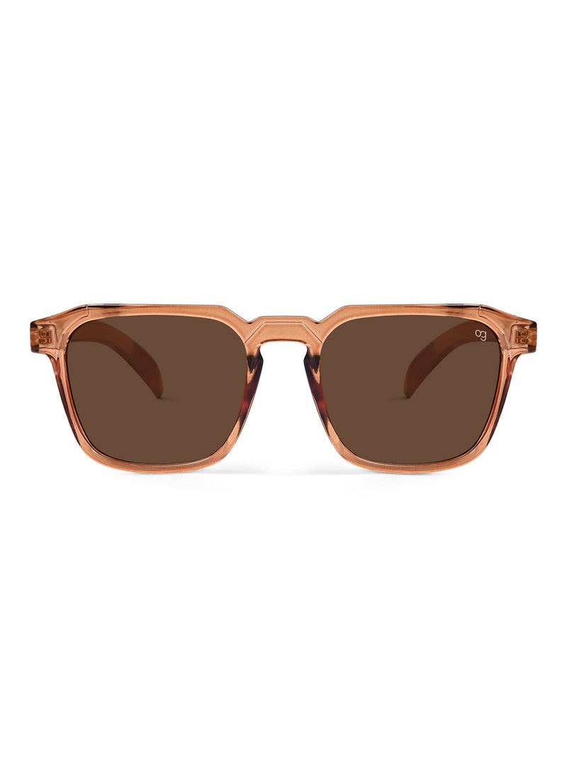 Woggles UV- Protected Brown Square Sunglasses  - Image 5