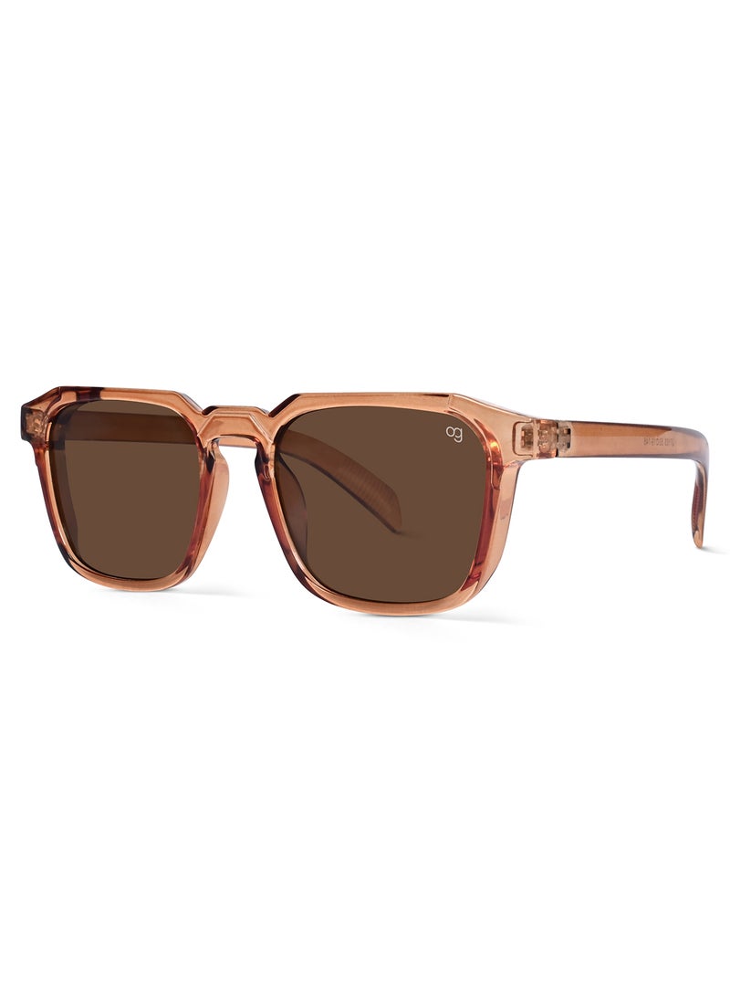Woggles UV- Protected Brown Square Sunglasses  - Image 4