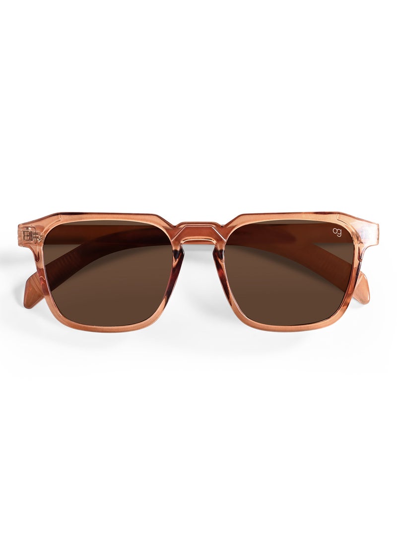 Woggles UV- Protected Brown Square Sunglasses  - Image 3