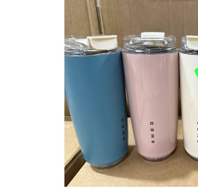 Smeg Travel Coffee Mug, 420ml Insulated Beverage Cup With Leakproof Lid, Long Lasting Coffee Tumbler With Lid, Travel Coffee Thermos - Image 3