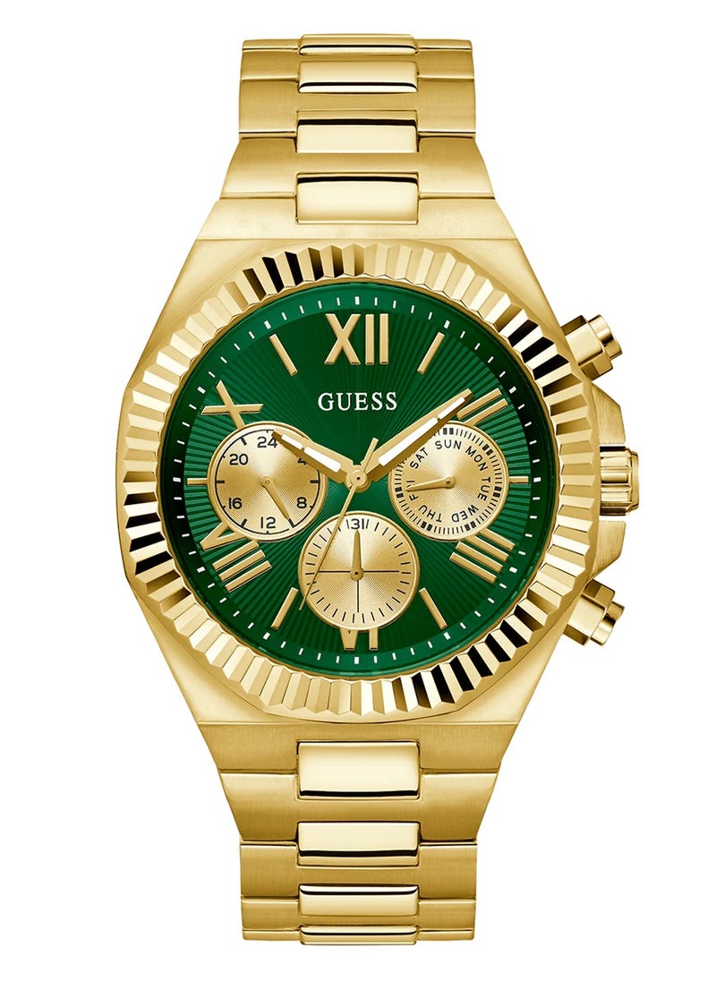 GUESS - ساعة متعددة الوظائف للرجال بلون الذهب - GW0703G2 - Image 1