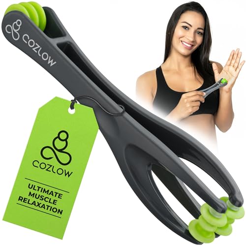 COZLOW HandPro Finger Massager for Deep Tissue Comfort DualSided Therapy Tool for Arthritis Carpal Tunnel Stress Pain Relief Massage Roller for Hands Palm Wrist