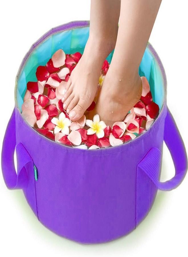 fashionhome Multi-purpose Laundry Basket Portable Folding Water Basin - Image 2