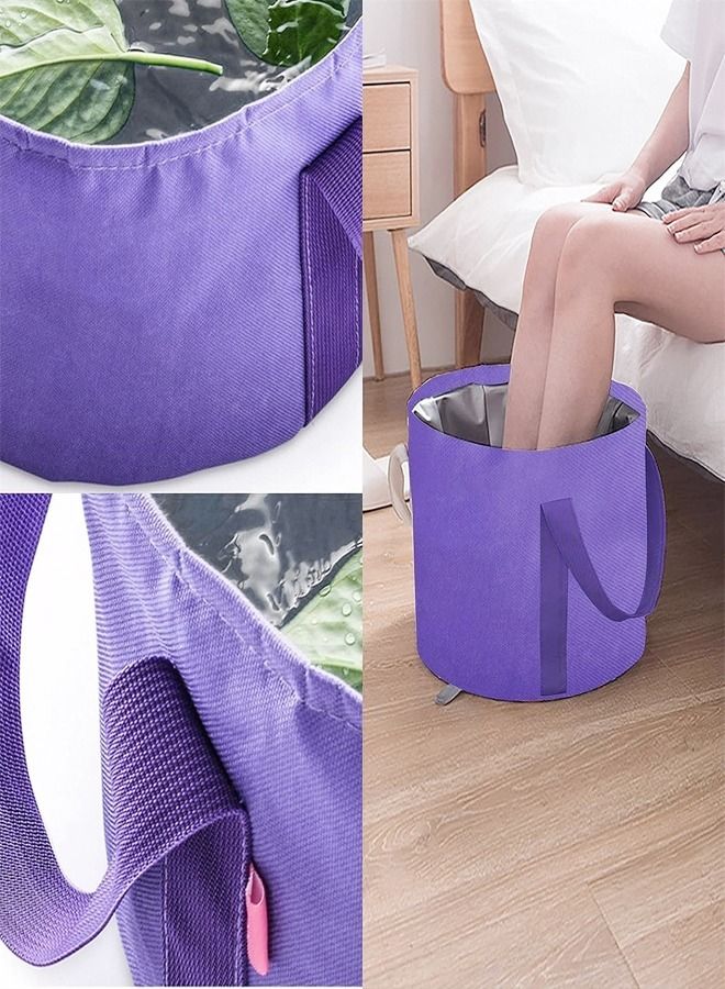 fashionhome Multi-purpose Laundry Basket Portable Folding Water Basin - Image 3