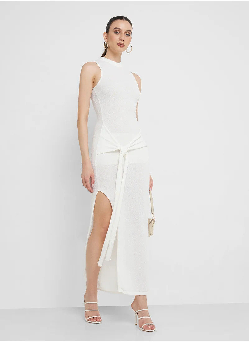 ساندايز Eisha Tie Detailed Maxi Dress