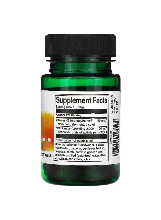 Swanson, Vitamin K2, 30 Softgels - Image 2