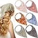 Syhood 6 Pcs Floral Hair Bandanas for Women Girl Boho Hair Scarf Headband with Clip Chiffon Cottagecore Head KerchiefClassic Floral Patterns - Image 2