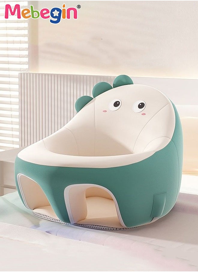 MEBEGIN Cartoon Baby Support Seat Sofa, Baby Seats for Sitting Up, Baby Sitting Support Chair with Safety Belt, Soft Animal Shaped Chair for Baby Learning to Sit, Sit Me Up Floor Seat for Infants, Baby Dining Chair, 47*50*35CM  - Image 1