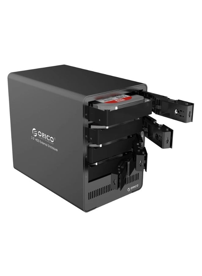 ORICO 9558RU3 5-bay USB 3.0 Type-B Aluminum 3.5 inch SATA HDD Enclosure Storage Hard Disk Box, Support RAID 0 / 5 Mode - Image 2