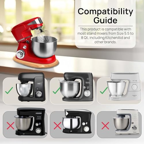 Ibyx Elegant Sliding Tray - Compatible with 5.5 Qt KitchenAid Stand Mixers and Other Heavy Appliances (Natural) - Image 3